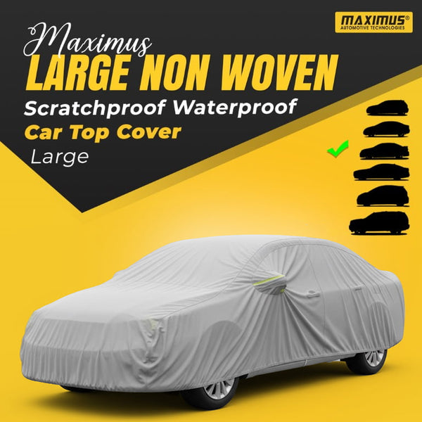 Maximus Large Non Woven Scratchproof Waterproof Car Top Cover