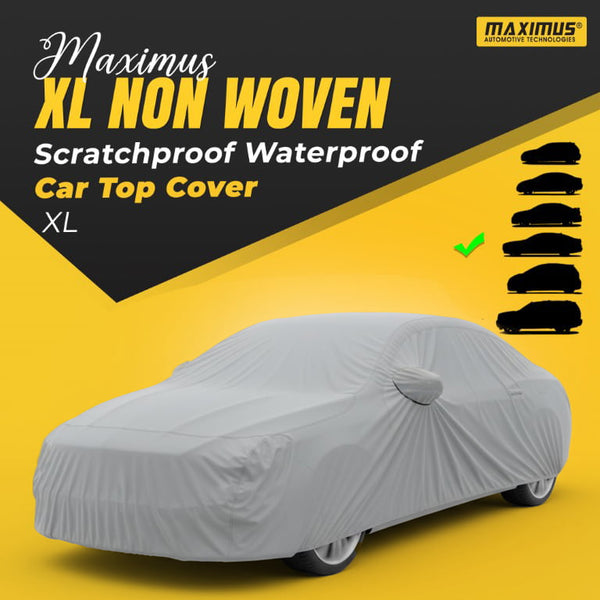 Maximus XL Non Woven Scratchproof Waterproof Car Top Cover - XL Prem