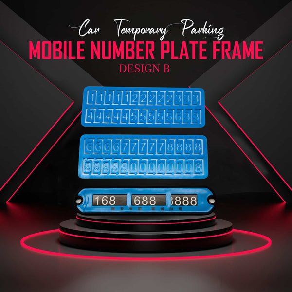 Car Temporary Parking Mobile Number Plate Frame