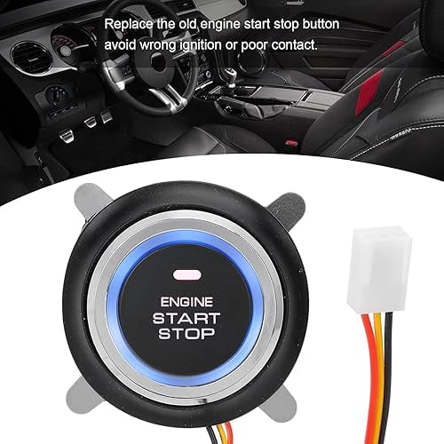 Giordon EXAD Smart Car Alarm with Remote Start Push Button