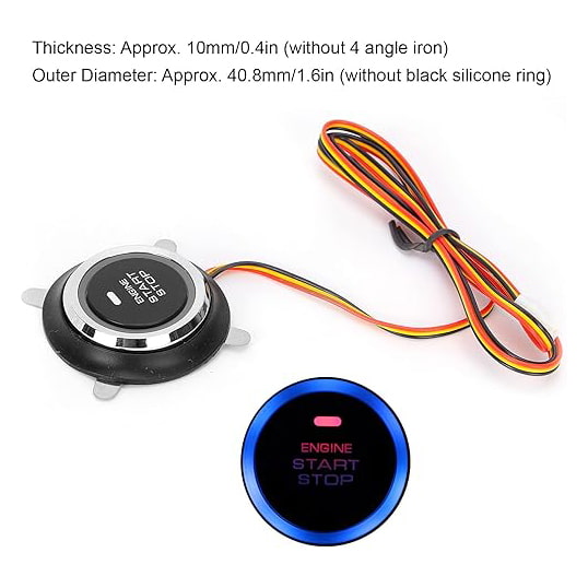 Giordon EXAD Smart Car Alarm with Remote Start Push Button