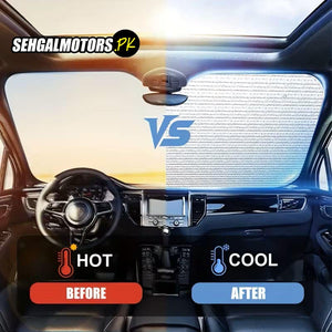 Car Front Screen Foil Sunshade / Sun Shade Universal - 60x130CM - UV Protection | Sunlight Rejection
