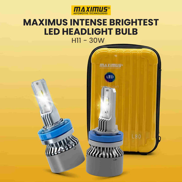 Maximus Intense Brightest LED Headlight Bulb - H11 - 30w