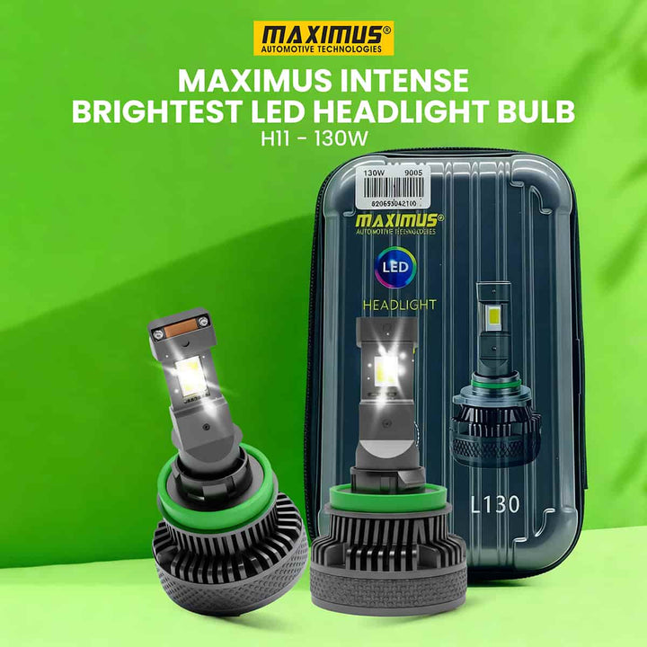 Maximus Intense Brightest LED Headlight Bulb - H11 -130w