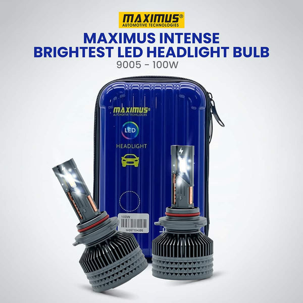 Maximus Intense Brightest LED Headlight Bulb - 9005 -100w
