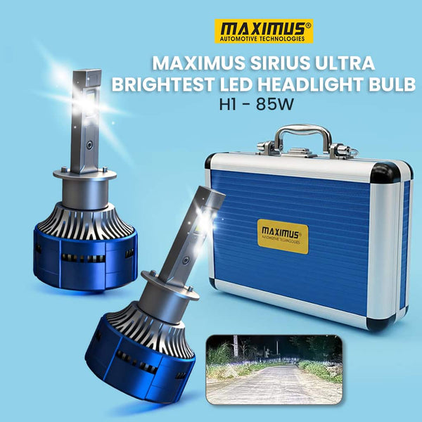 Maximus Sirius Ultra Brightest LED Headlight Bulb - H1 - 85W