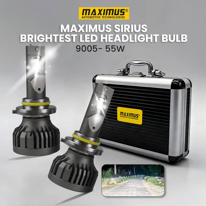 Maximus Sirius Brightest LED Headlight Bulb - 9005 - 55w