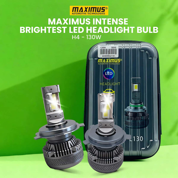 Maximus Intense Brightest LED Headlight Bulb - H4 -130w