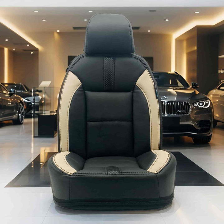 Kia Stonic Type R Black Beige Seat Covers