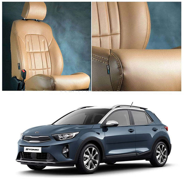Kia Stonic Audi Style Brown Brown Seat Covers