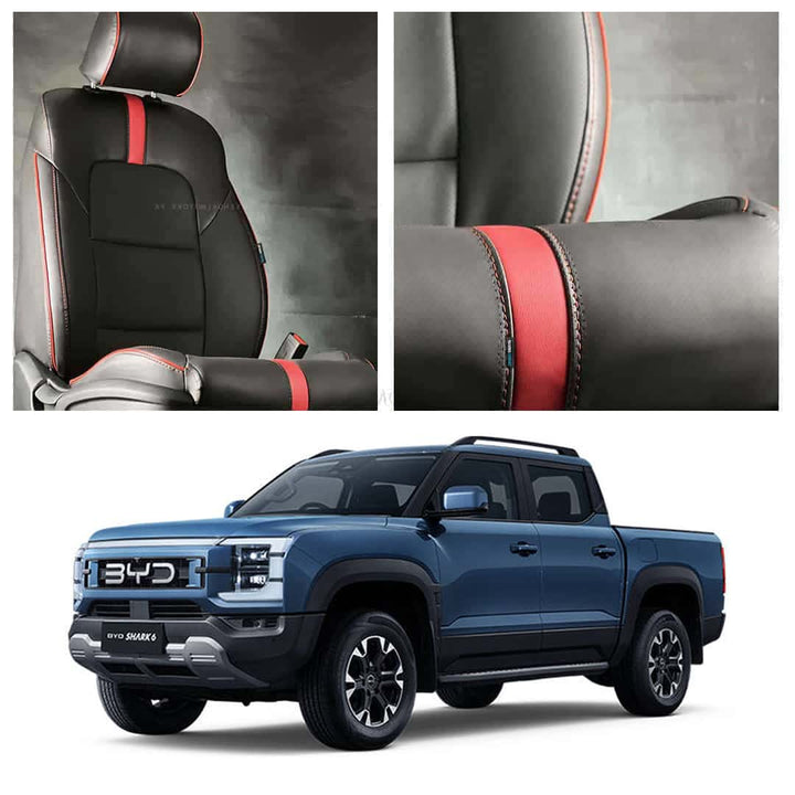 BYD Shark 6 Type R Black Red Seat Covers