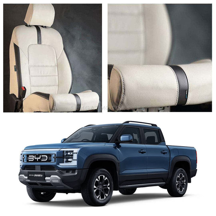 BYD Shark 6 Type R Beige Black Seat Covers