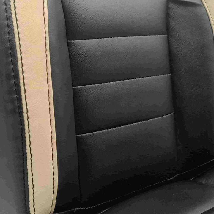 Riddara RD6 Hockey Design Black Beige Seat Covers
