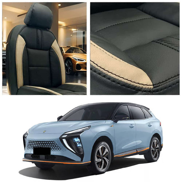 Forthing Friday Type R Beige Black Seat Covers