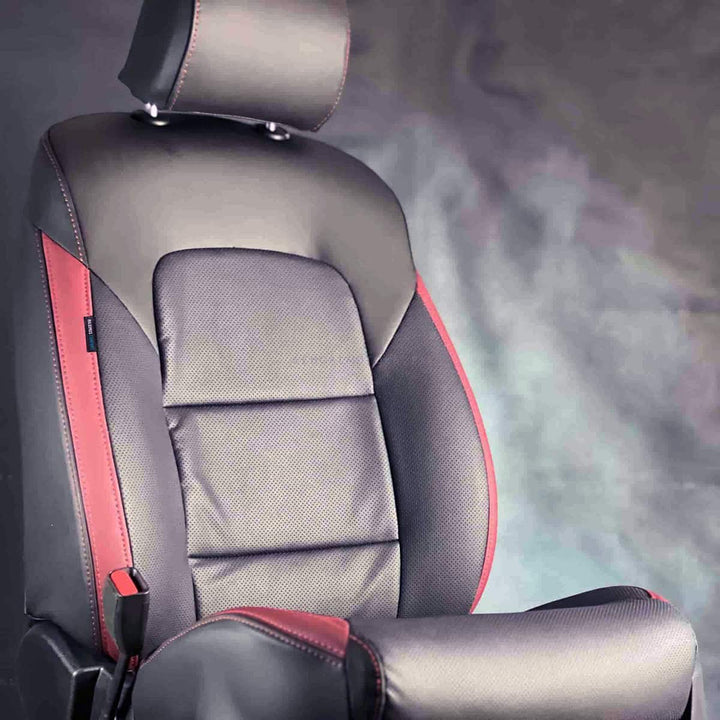 JMEV Elight Breathable Black Red Seat Covers