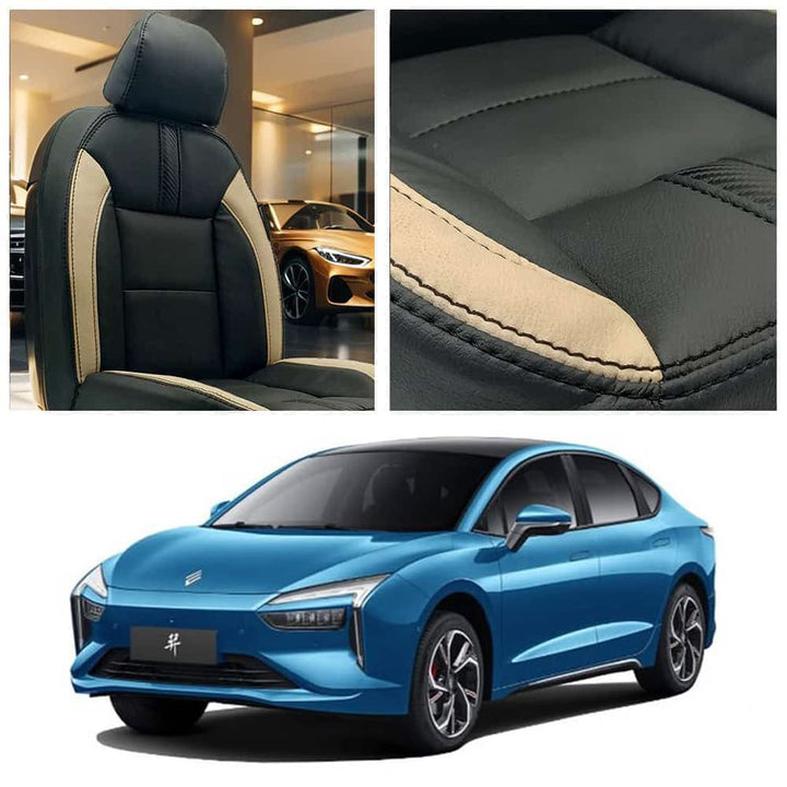 JMEV Elight Type R Black Beige Seat Covers