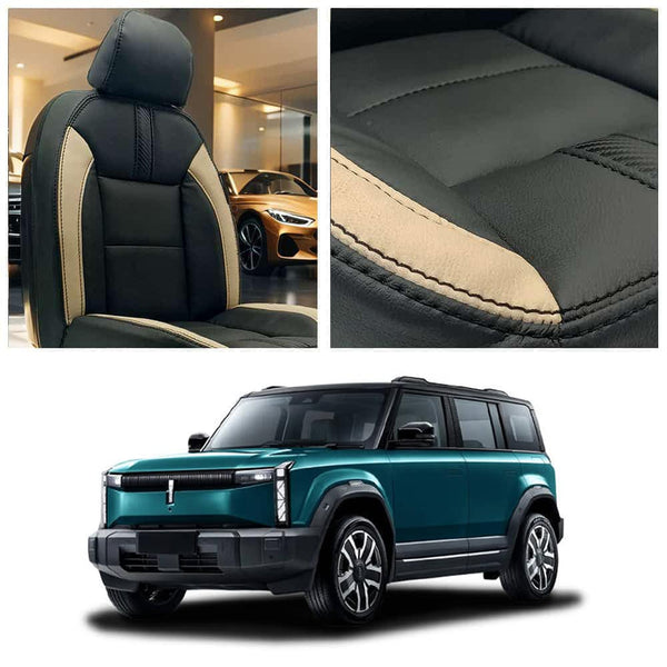 Jaecoo J6 Type R Black Beige Seat Covers