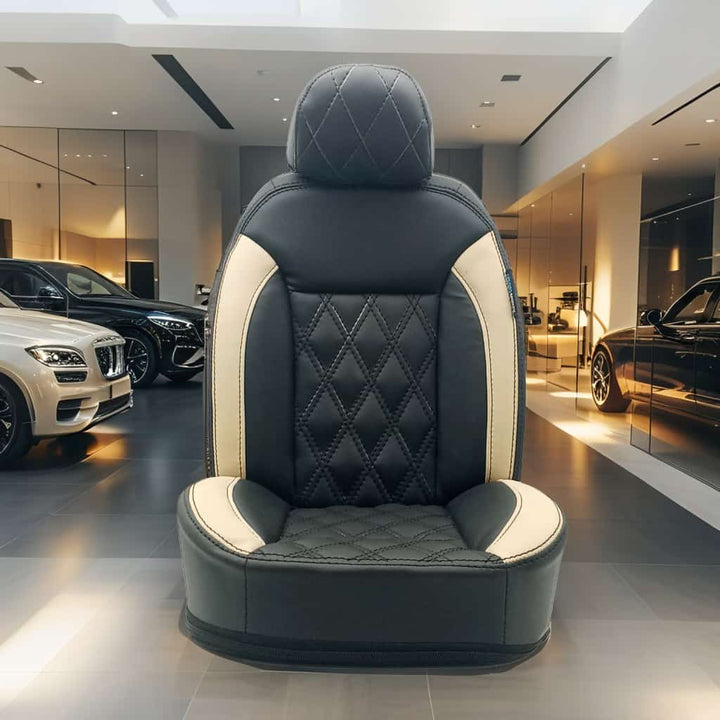 Jaecoo J6 Diamond Cut Black Beige Seat Covers