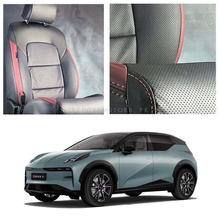 Zeekr X Breathable Black Red Seat Covers