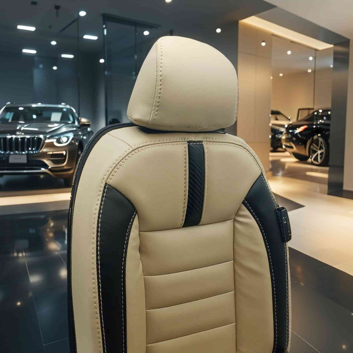 Zeekr X Hockey Design Beige Black Seat Covers