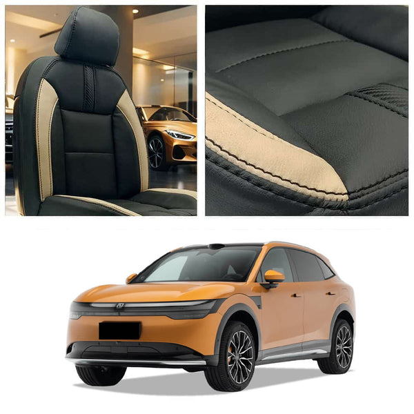 Zeekr 7X Type R Beige Black Seat Covers