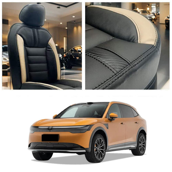 Zeekr 7X Hockey Design Black Beige Seat Covers