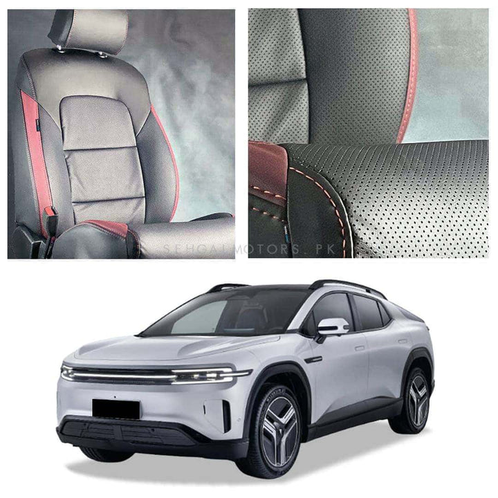 Deepal E07 Breathable Black Red Seat Covers