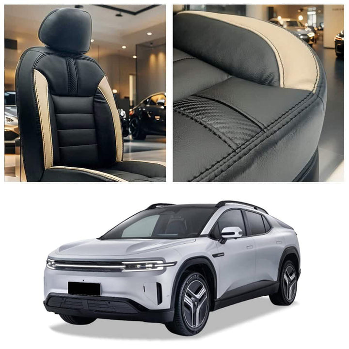 Deepal E07 Hockey Design Black Beige Seat Covers