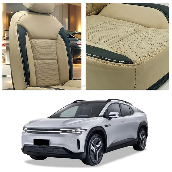 Deepal E07 Breathable Beige Black Seat Covers