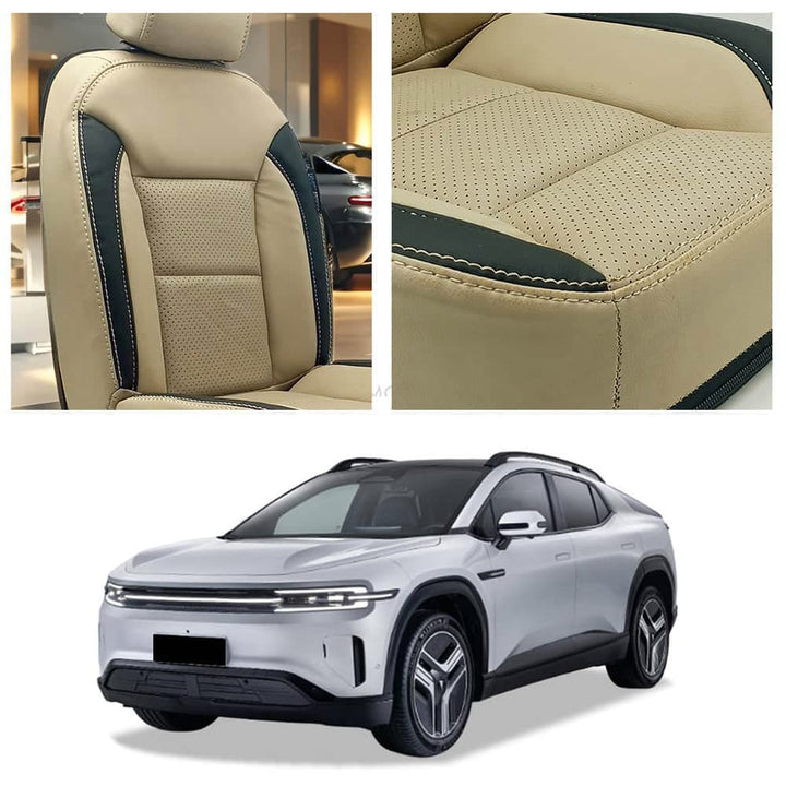 Deepal E07 Breathable Beige Black Seat Covers