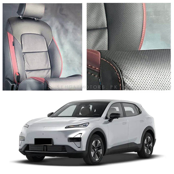 Deepal S05 Breathable Black Red Seat Covers