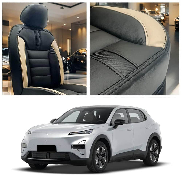 Deepal S05 Hockey Design Black Beige Seat Covers