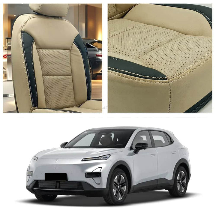 Deepal S05 Breathable Beige Black Seat Covers