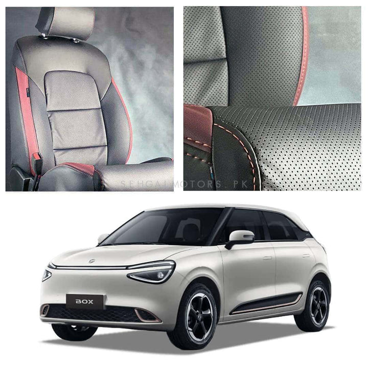 Dongfeng Box Breathable Black Red Seat Covers