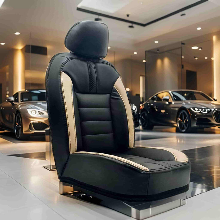 Dongfeng Box Hockey Design Black Beige Seat Covers