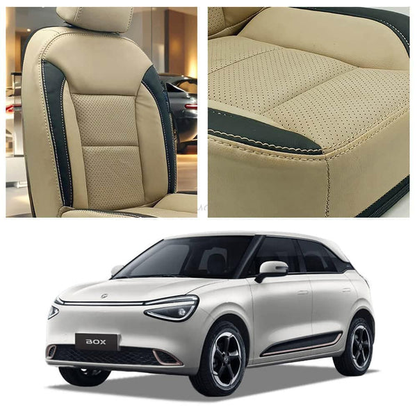 Dongfeng Box Breathable Beige Black Seat Covers