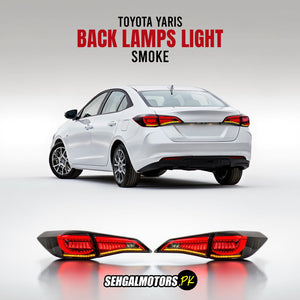 Toyota Yaris Back Lamps Light Smoke - Model 2020-2022