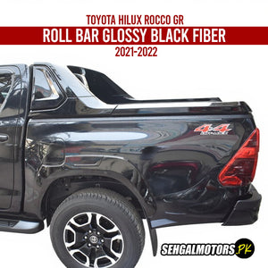 Toyota Hilux Rocco GR Roll Bar Glossy Black Fiber 2021 - 2025