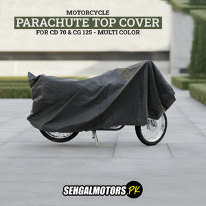 Motorcycle Parachute Top Cover for CD 70 & CG 125 - Multi Color - Bike's Body Protection Cover