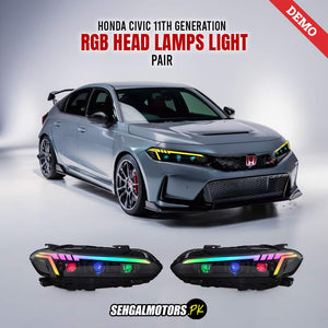 Honda Civic 11th Generation RGB Head Lamps Light Pair 2022 - 2026
