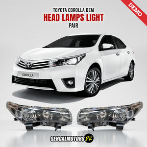 Toyota Corolla OEM Head Lamps Light Pair
