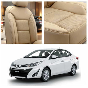 Toyota Yaris Breathable Beige Seat Covers 2020 - 2024