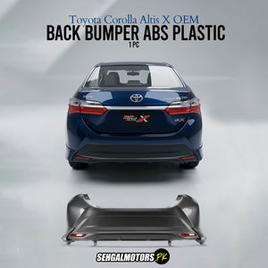 Toyota Corolla Altis X OEM Back Bumper ABS Plastic 1 PC 2017 - 2021