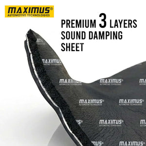 Maximus Premium Sound Damping Deadening 3 Layers Sheet - Each - Noise Reduction | Shock Proofing