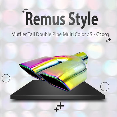 Remus Style Muffler Tail Double Pipe Multi Color 4S