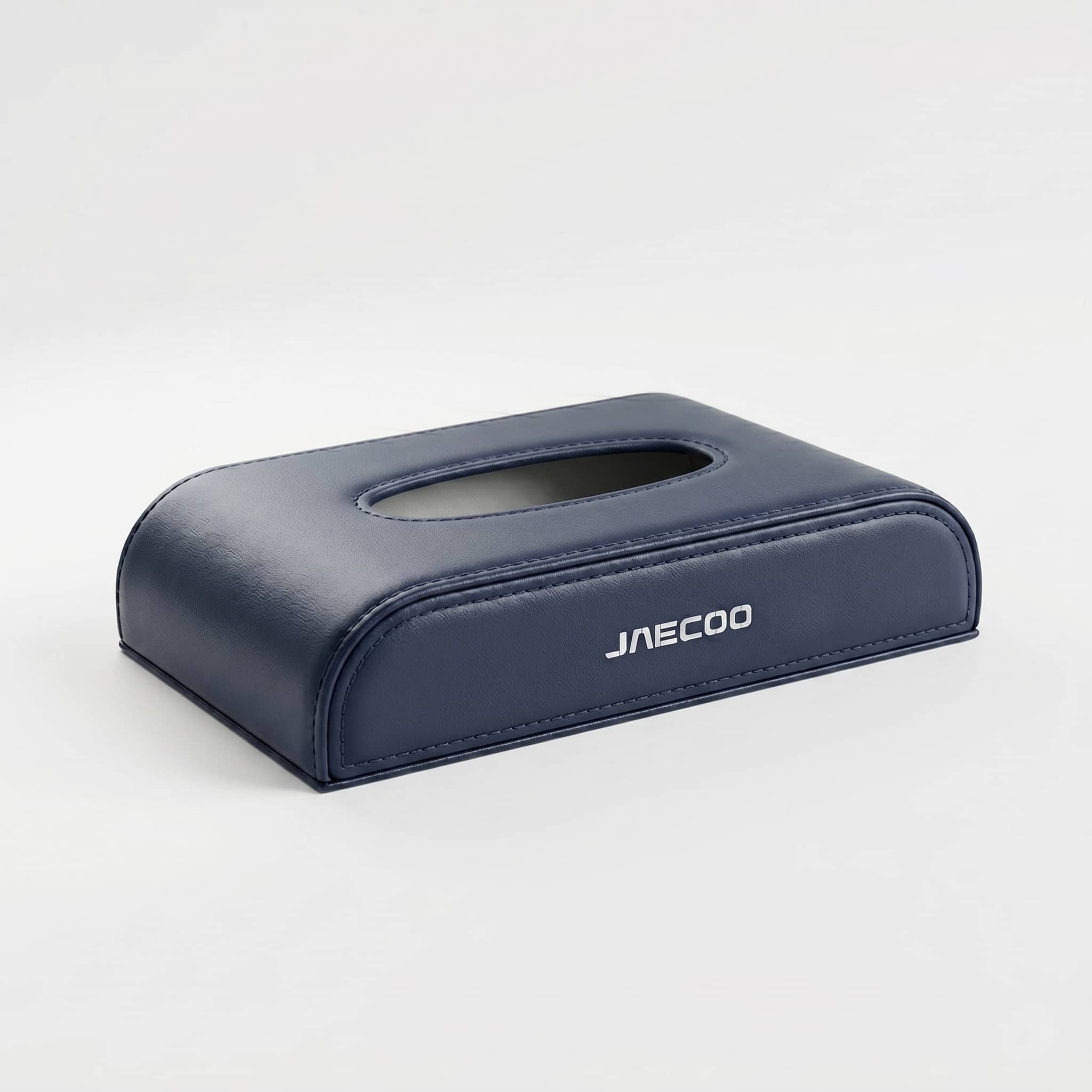 Buy Jaecoo logo Leather Car Dashboard Tissue Case Box 5CM - Black