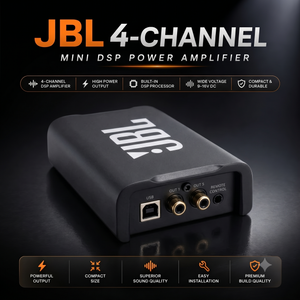 JBL 4-Channel Mini DSP Power Amplifier AMP 1004 - Professional Tuning Master