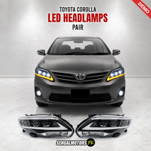 Toyota Corolla LED Headlamps Pair 2012 - 2014