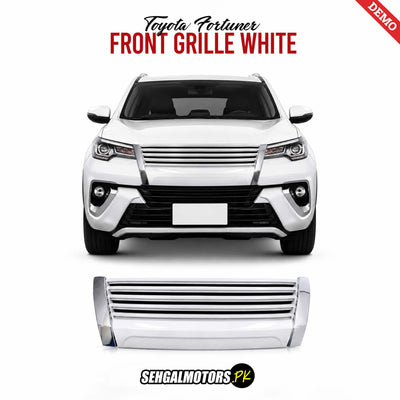Toyota Fortuner Front Grille White