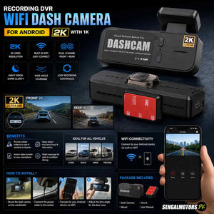 Recording DVR WIFI Dash Camera For Android 2K with 1K